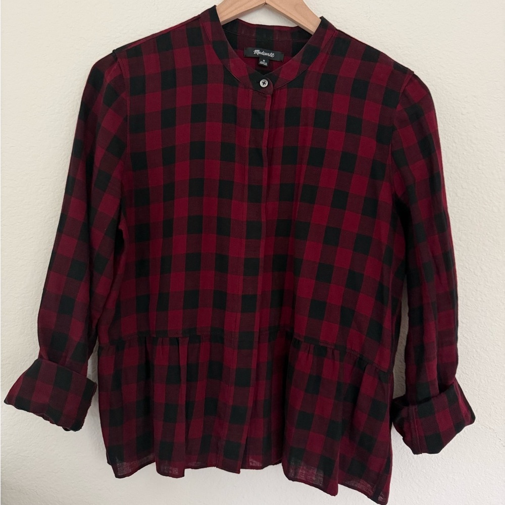 Madewell Loose Peplum Shirt